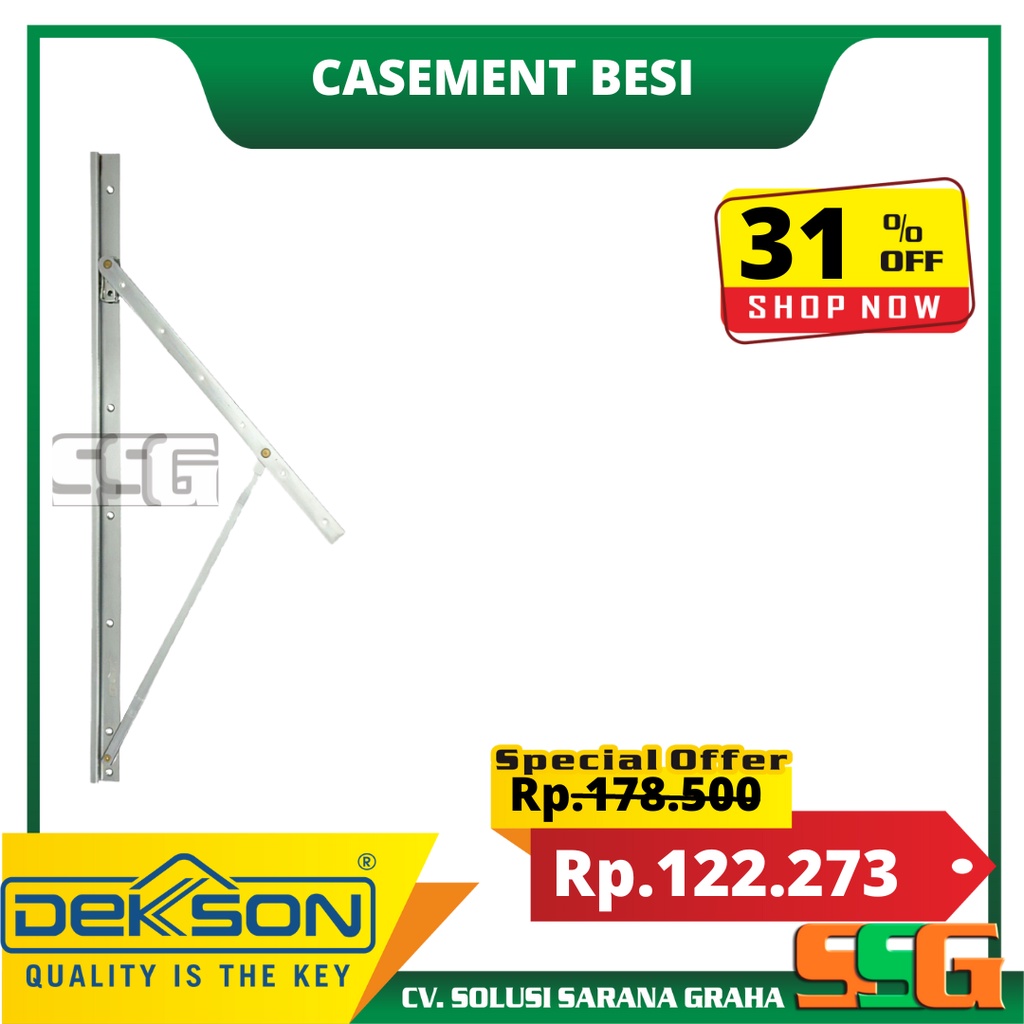 Engsel Casement Dekson Dekkson Friction Stay IRON 20 Inch Engsel Jendela