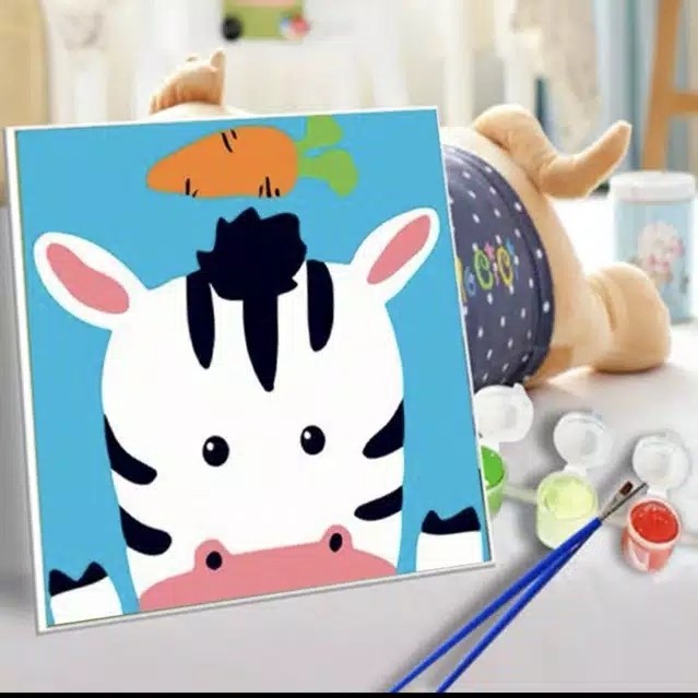 

Children Canvas Painting - Painting By Number - Prakarya Anak - Kanva