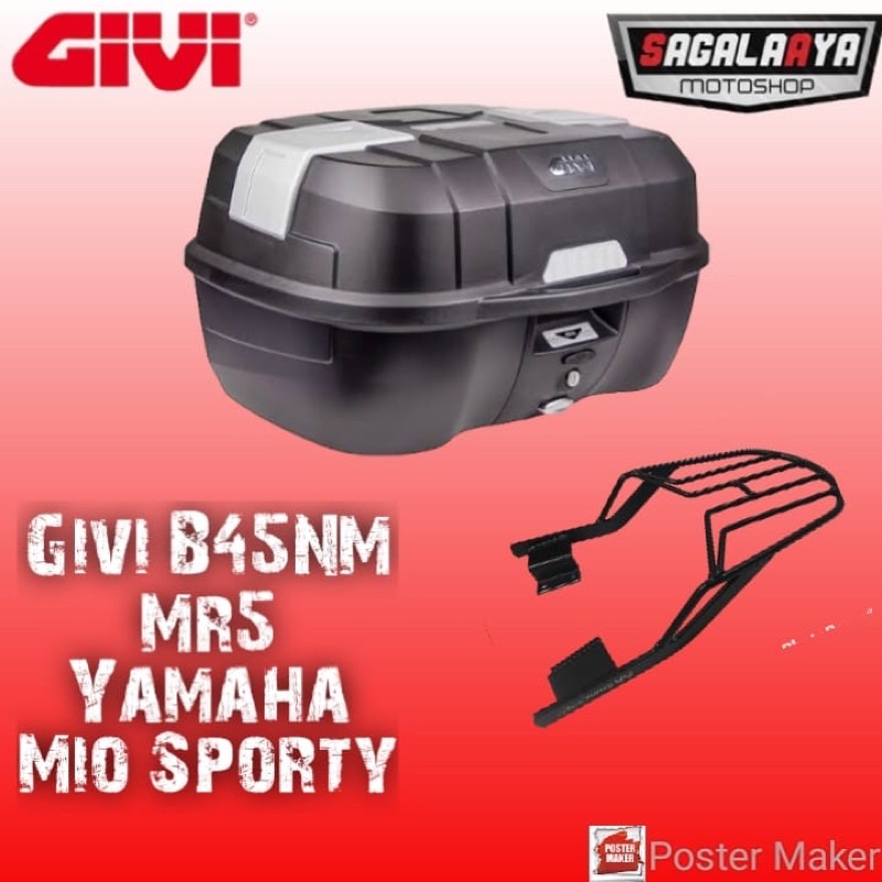 Givi B45NM B45 NM atlas Bracket Box Original Givi MR5 Yamaha Mio Sporty
