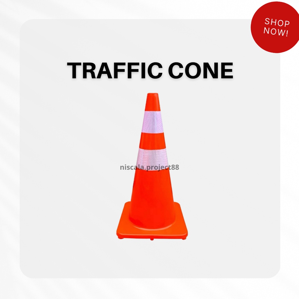 TRAFFIC CONE 70CM/ STICK CONE/ SAFETY STICK CONE