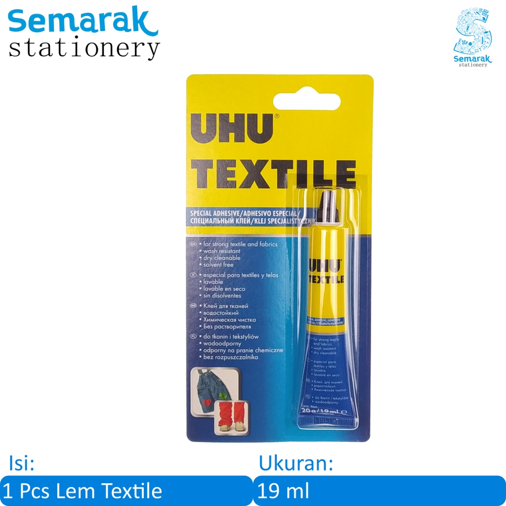 

UHU Textile Lem Kain 19 ml
