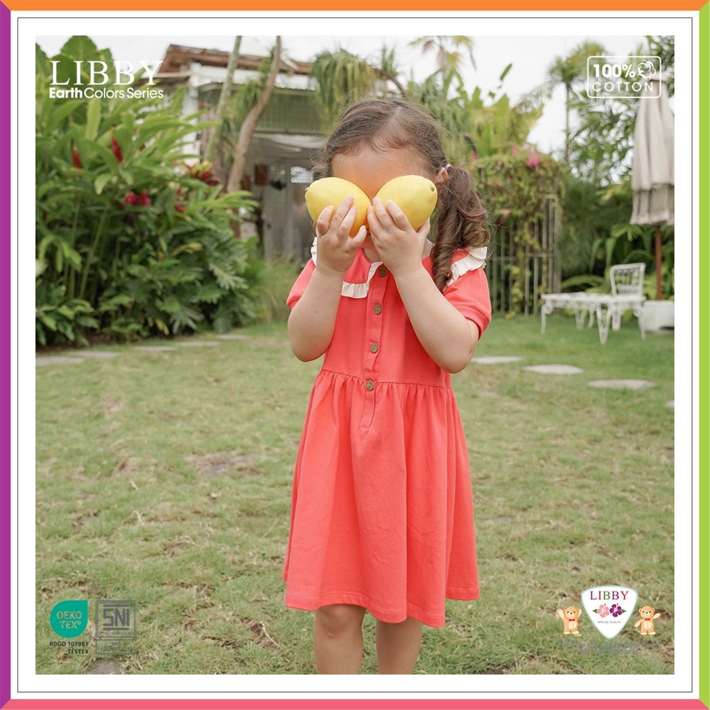 JOLIE LIBBY DRESS | Earth Jolie Dress Anak Perempuan 6 Bulan - 8 Tahun ❤ Fashionbabies ❤