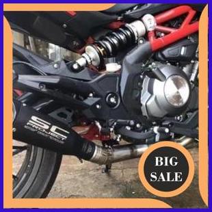 Knalpot SC Project Black Slip On Benelli TNT 249s 250 PNP 1M4R23 perkakas