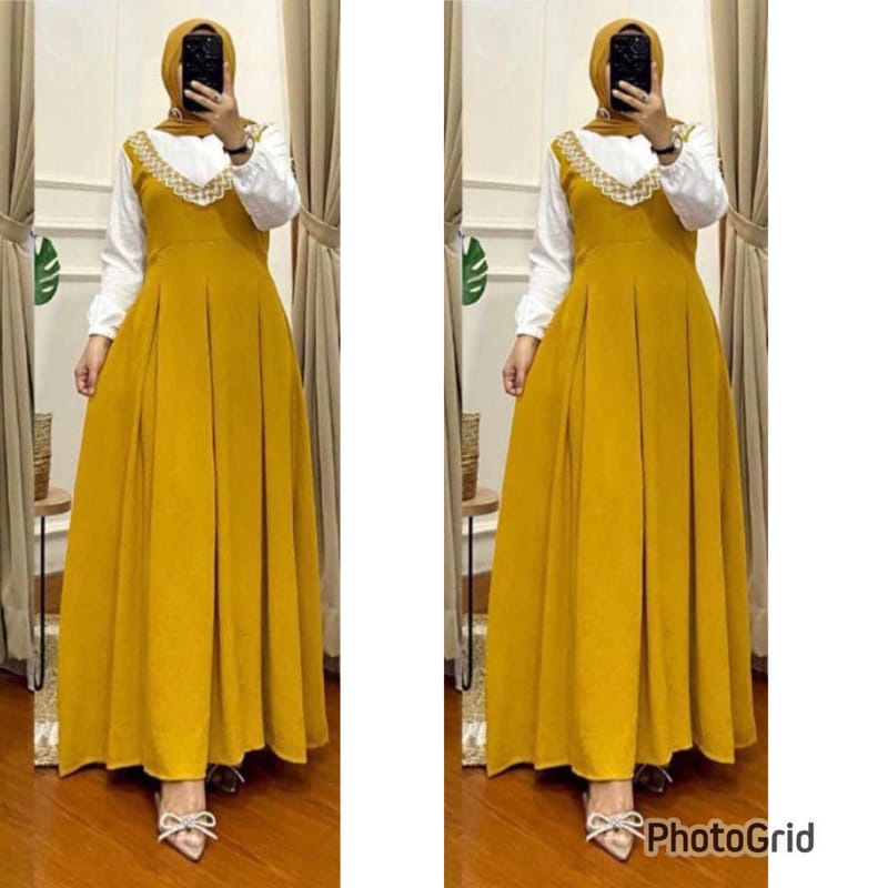 VIRAL DRESS  WINKA DRESS CRINCLE MIXSI PRINTING,,, LD 120 GAMIS TERBARU