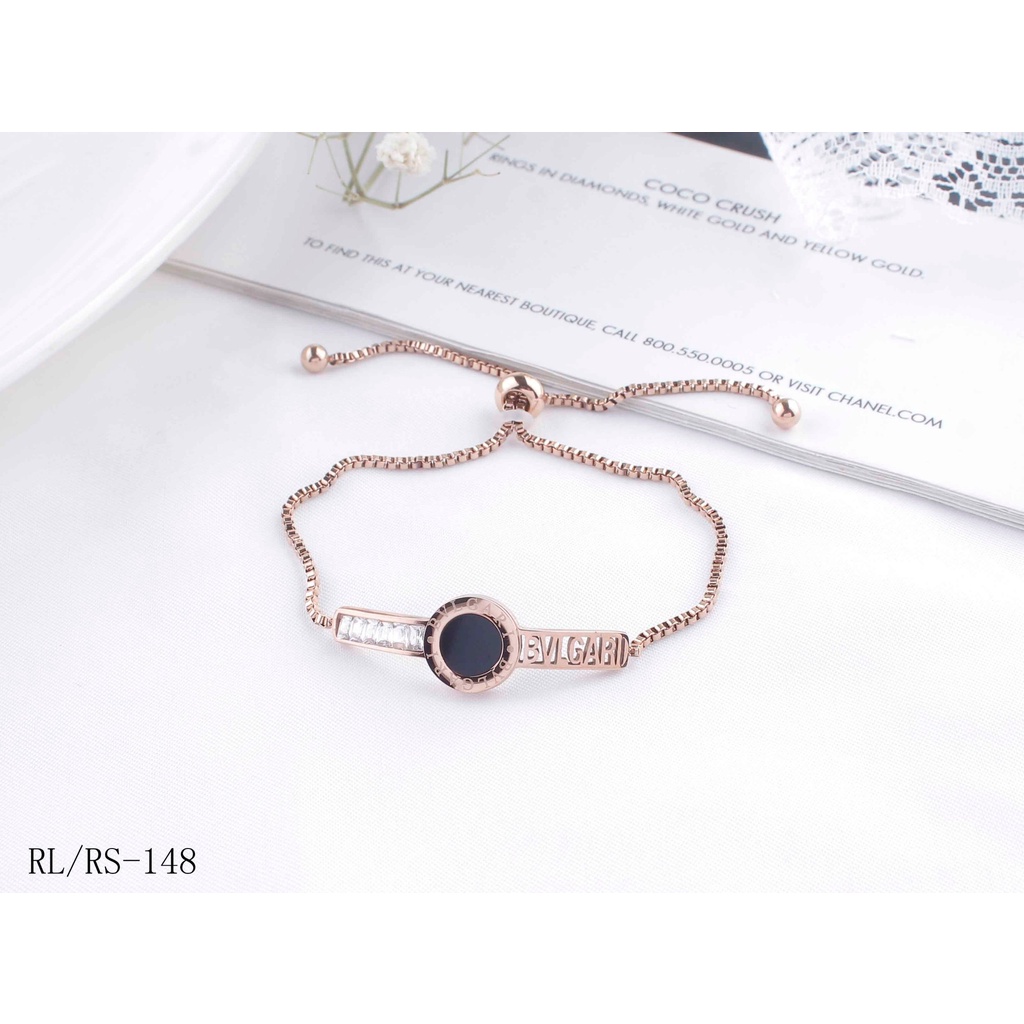 Titanium Gelang Serut Perhiasan Fashion 148