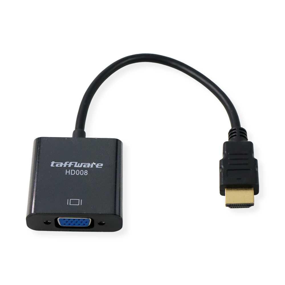 Taffware Kabel Adapter HDMI ke VGA Female - HD008 - Black