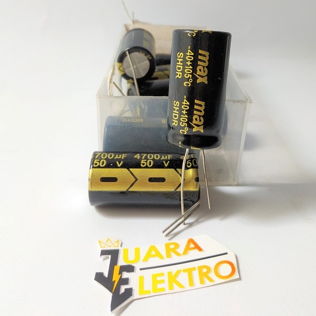 KAPASITOR ELCO 4700uF / 50V (1 Pcs) | Capasitor Elko 4700 uF/50 Volt SAMWHA atau MAX