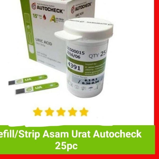 ♀ Autocheck Uric Acid / Strip Autocheck Asam urat / refill asam urat ۞