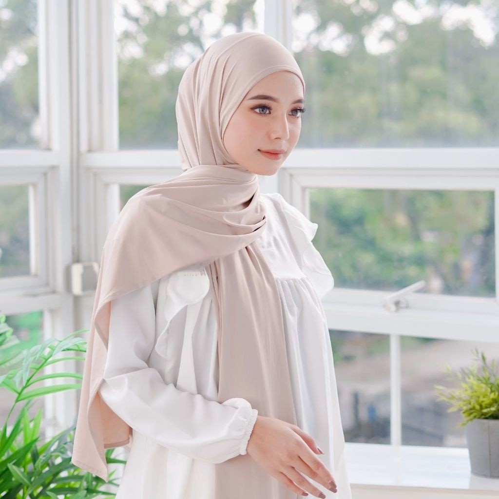 𝗖𝗮𝗿𝗲.𝗶𝗻 Pashmina Jersey Kaos Flowy 180x75 PREMIUM QUALITY