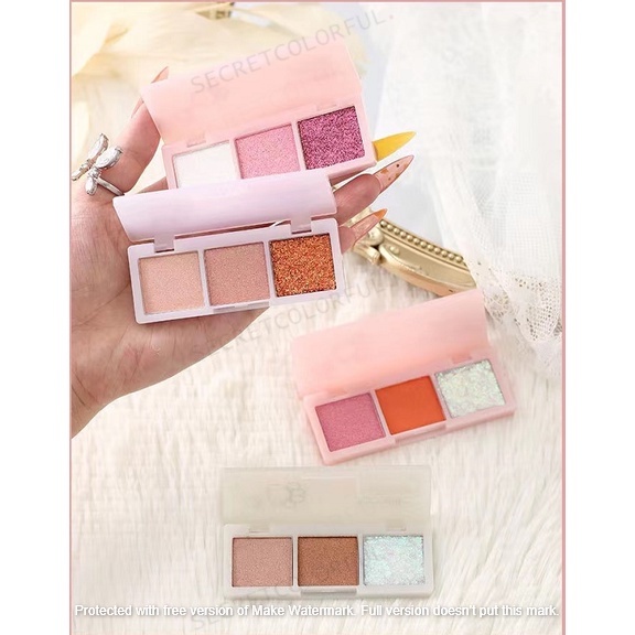 LAMEILA 3 COLORS  EYESHADOW