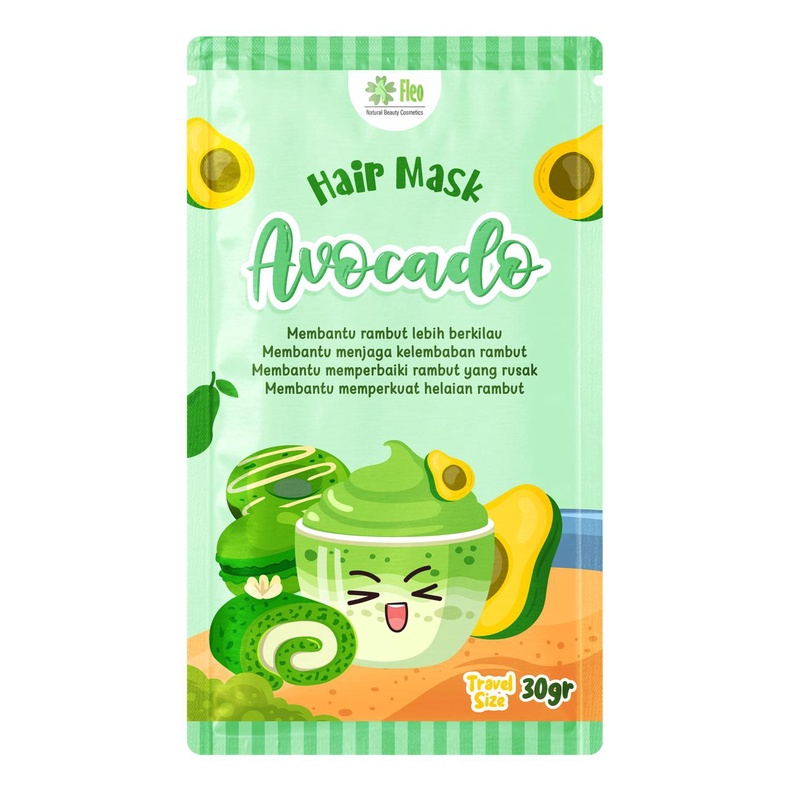 FLEO Hair Mask Sachet Fleo 30gr BPOM / Masker Rambut Fleo Creambath 30Gr / Masker Rambut Hair Mask 30gr sachet