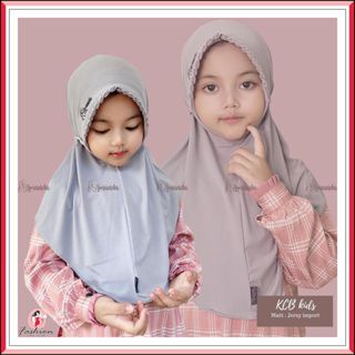 AMANDA - HIJAB BERGO LIPIT ANAK KCB  S - BAHAN JERSEY SUPER | BERGO MARYAM LIPIT ORI AMANDA