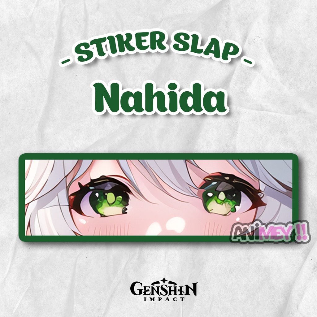 

Stiker Slap Nahida Genshin Impact / Sticker Slap Anime Waterproof