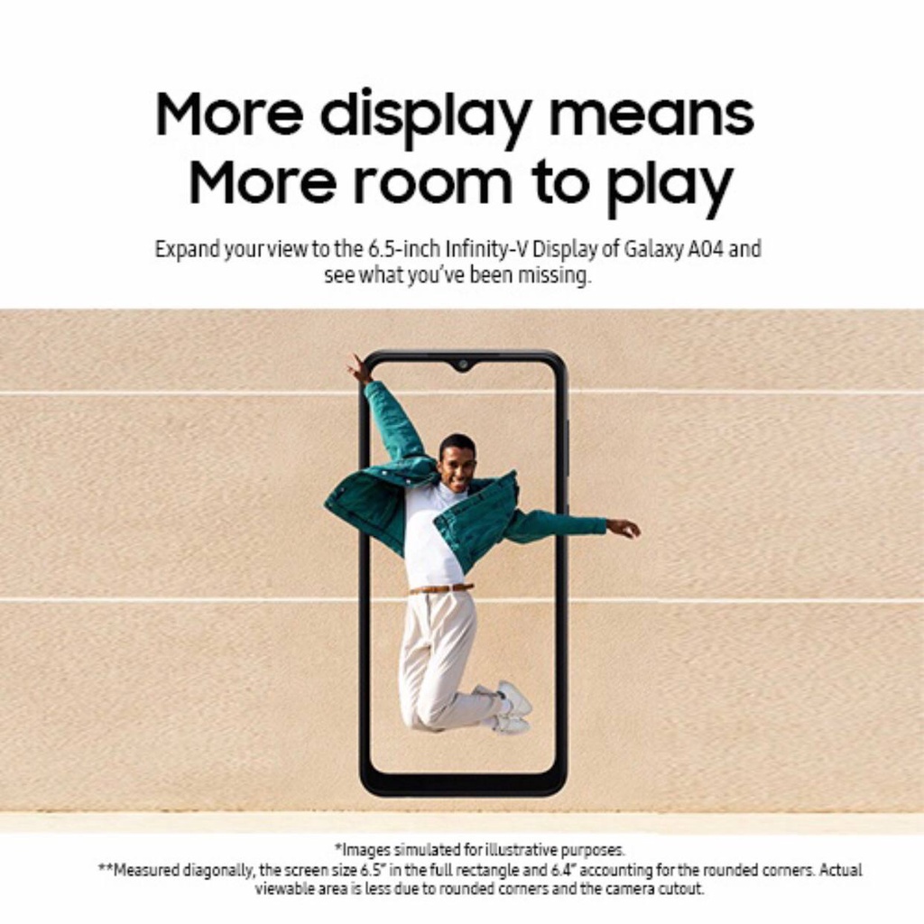 Samsung A04 [3GB+32GB - 4GB+64GB] MediaTek Helio P35 | 50MP Dual Camera | 6.5&quot; PLS LCD | Li-Po 5000mAh | Garansi Resmi Sein 1 Tahun