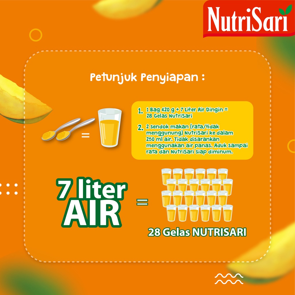 

XMASTER NUTRISARI PREMIUM JUS MANGGA 420G - MINUMAN JUICE KENTAL RASA MANGGA ASLI VITAMIN C