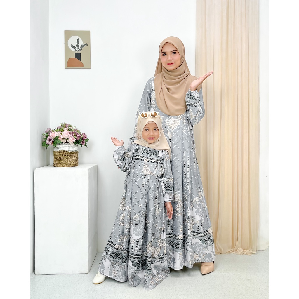 Haura Dress Meira Gamis Maxmara Busui S- XXLJumbo Bisa Couple