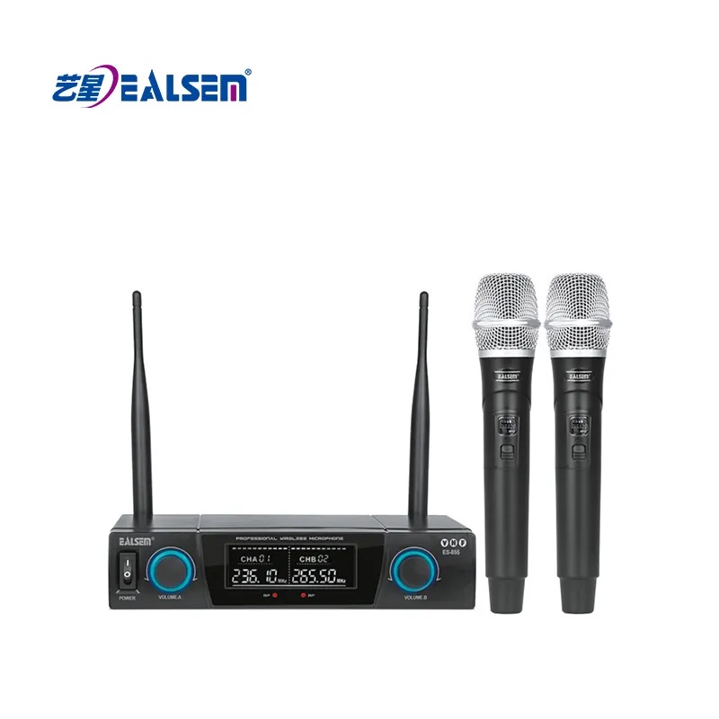 Duo Mic Wireless Ealsem ES855 Bergaransi Servis