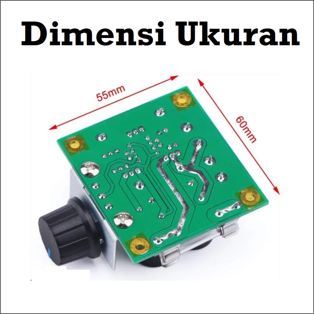 [HAEBOT] Mini Dimmer DC 10A 12 - 40V Kontrol Kecepatan Motor Speed Control PWM Regulator Pengontrol Kecepatan Dinamo 400W Module Adjustable Switch Potensiometer Duty Cycle