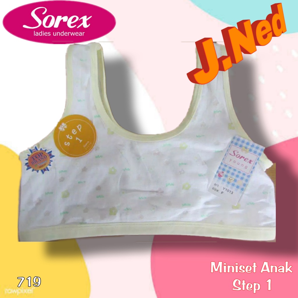 J719 MINISET BRA BH PAKAIAN DALAM ANAK PEREMPUAN STEP 1 SOREX Y1013