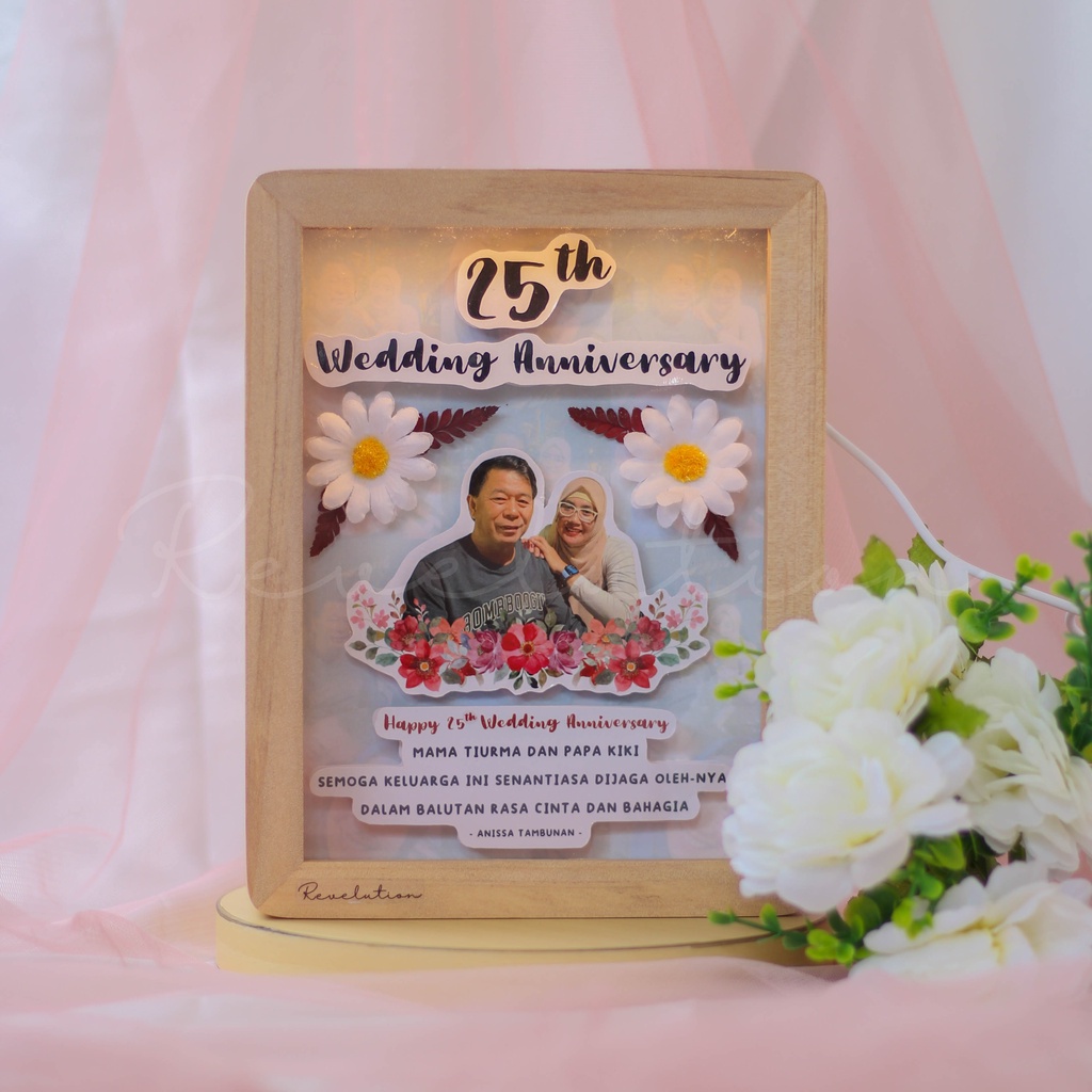 POP UP 3D FRAME FOTO CUSTOM Revelution | Kado Hiasan Unik Ultah/Wisuda/Anniversary/Wedding/Perpisaha