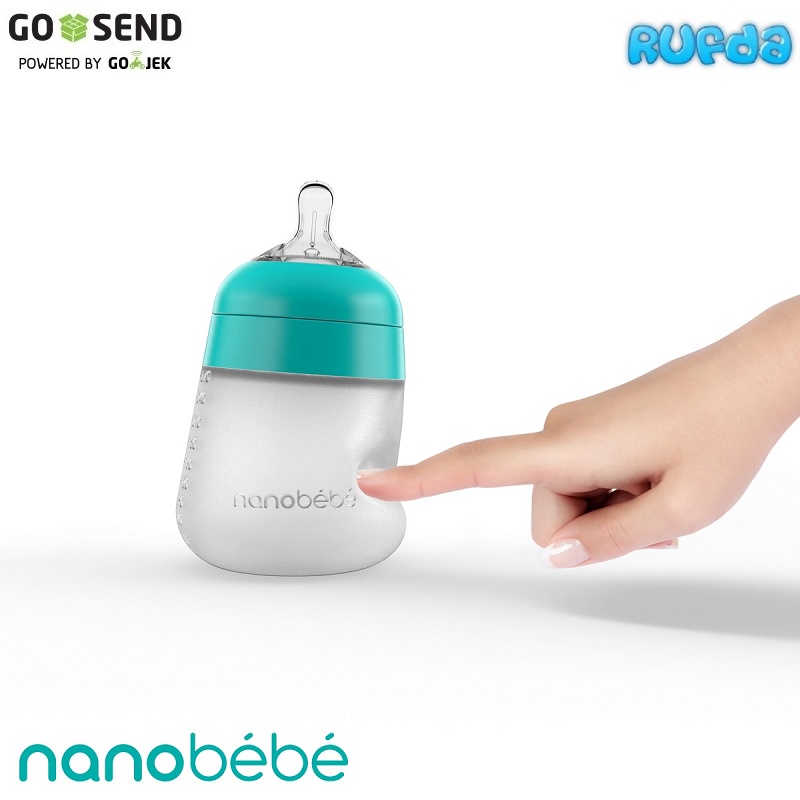 Nanobebe 150ml Flexy Silicone Baby Bottles Botol Susu Silikon