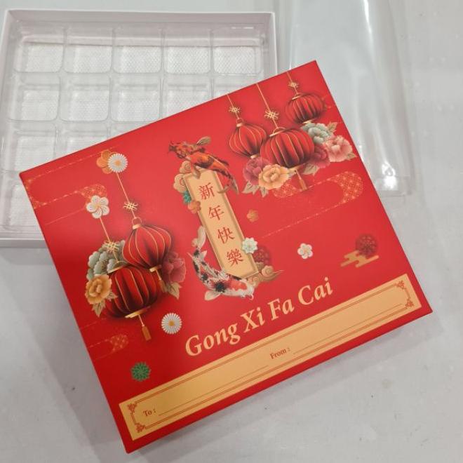 

♙ Box Nastar Sekat Imlek 20/30 Hole (Per 10pc). Packaging Nastar Sekat ♤