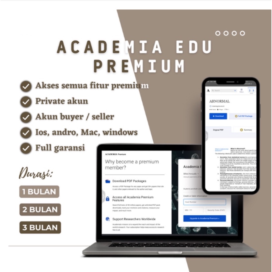 [LIFETIME] AKUN ACADEMIA.EDU PREMIUM Unlimited Download & Reading FULL GARANSI | AKUN ACADEMIA termu