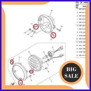 HARGA SATUAN BAUT ULIR UNTUK RIM RING LAMPU BULAT YAMAHA RX KING NEW. SCORPIO LAMPU BULAT. ORIGINAL