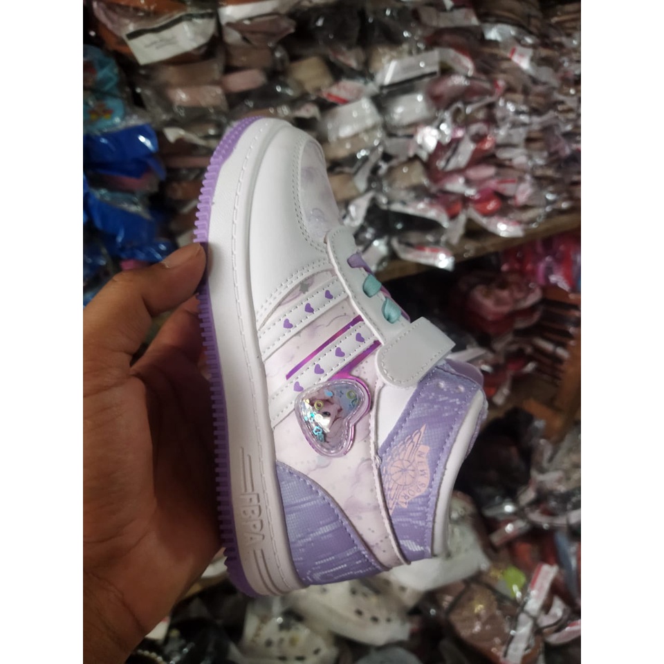 sepatu sneakers anak perempuan viral import B-D9 (26-37) model sport termurah