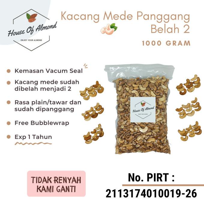 

Kacang Mede Panggang Belah 2 1Kg