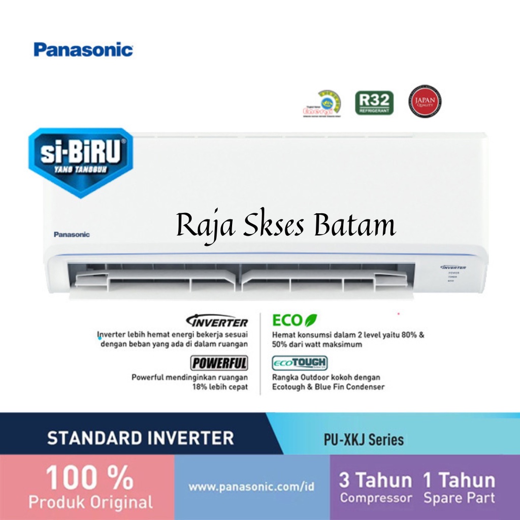 Panasonic CS/CU-PU9XKJ AC Inverter Air Conditioner 1PK 1 PK CS-PU9XKJ BATAM