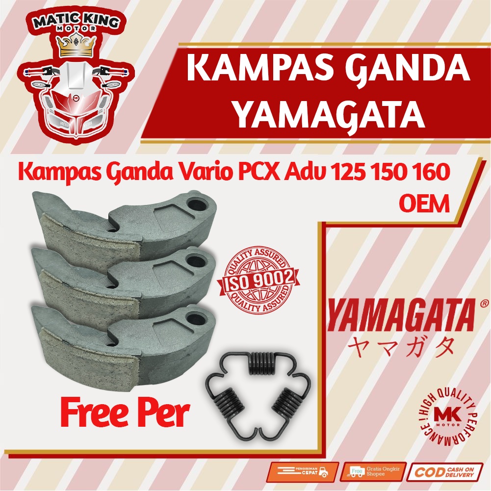 Kampas Ganda Kopling Honda Vario PCX ADV 125 150 Tipe K35 K36 K97 KZR Yamagata