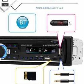 ➲ COD Tape Audio Mobil Bluetooth Car MP3 Player JSD 530 Audio Mobil Double USB Memory card charger ♪