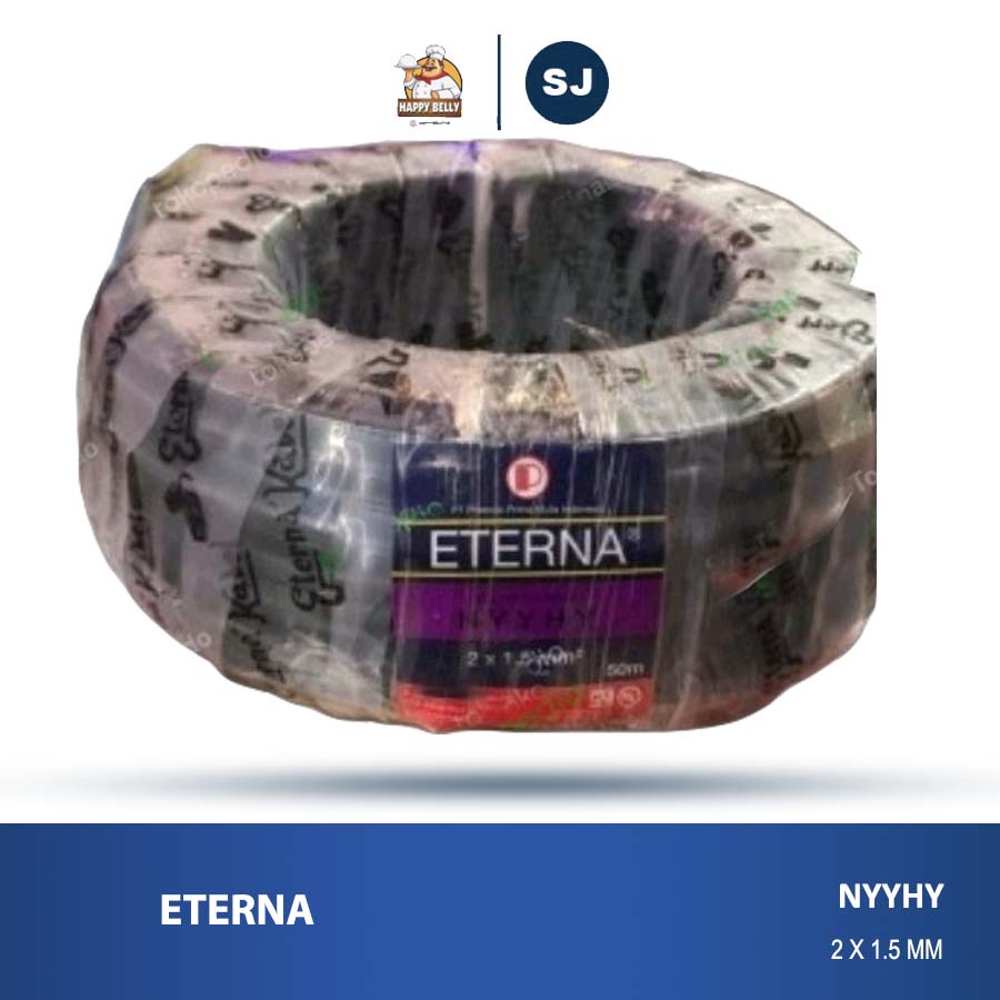 Eterna kabel listrik NYYHY 2x1.5