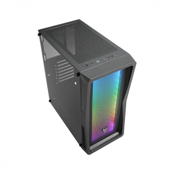 FSP CMT 212A free 3 FAN - ATX Tempered Glass Casing Gaming PC Case