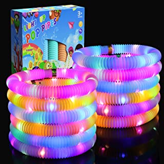 [COD] Light Up Pop Tubes Pipes Lampu Stick Pipa Selang Fidget Toy Led - WARNA RANDOM