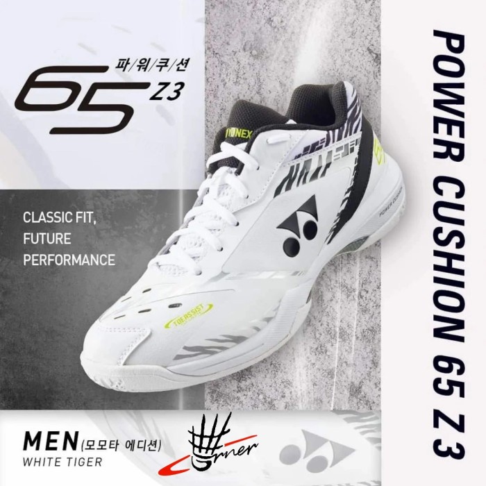 {MentariStore} Sepatu Yonex SHB65Z3KM SHB 65Z3 65 Z3 White Tiger Kento Momota Ori SP - 41 Limited