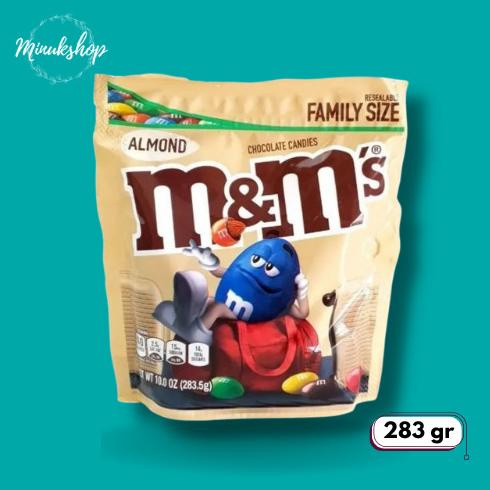 

M&M's Mnm Chocolate Candies Almond 283gr Snack Import USA