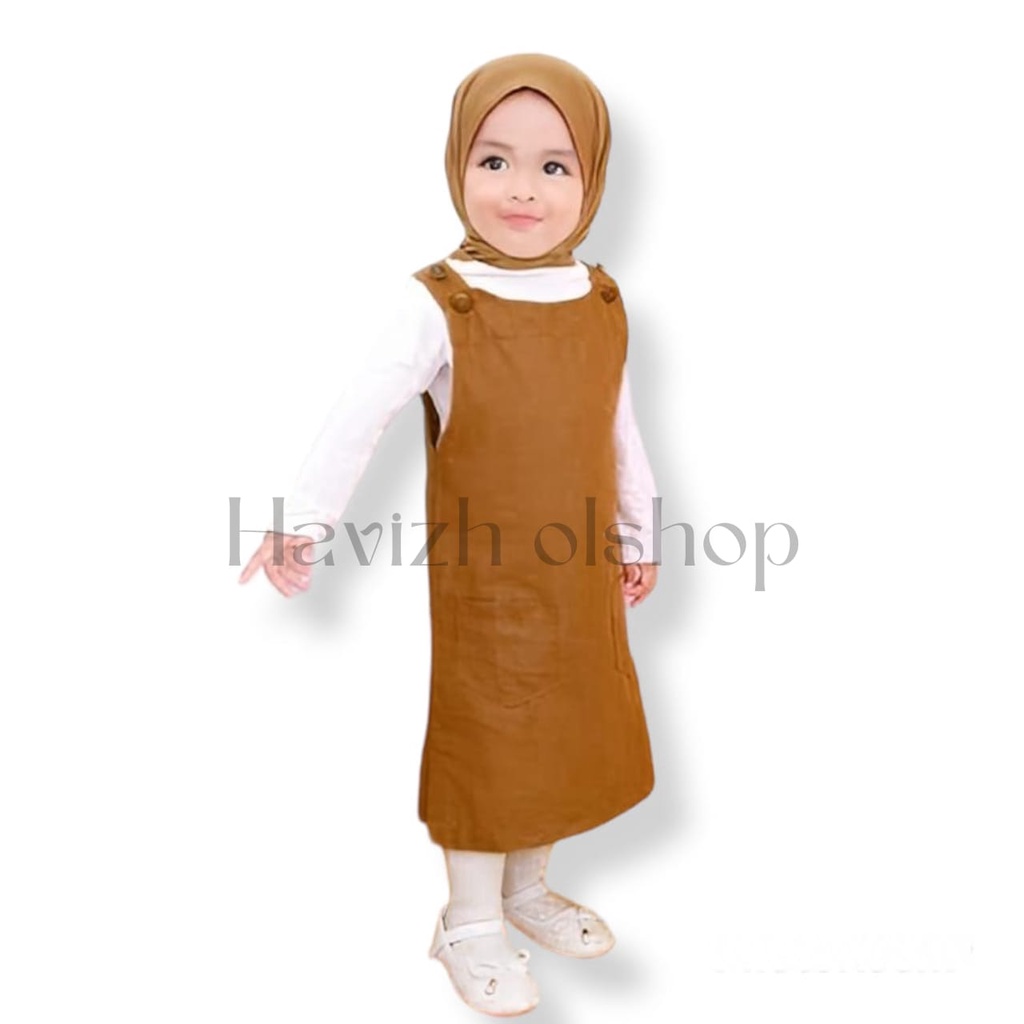 Dres Over All + Manset Anak Perempuan 1-12 Tahun