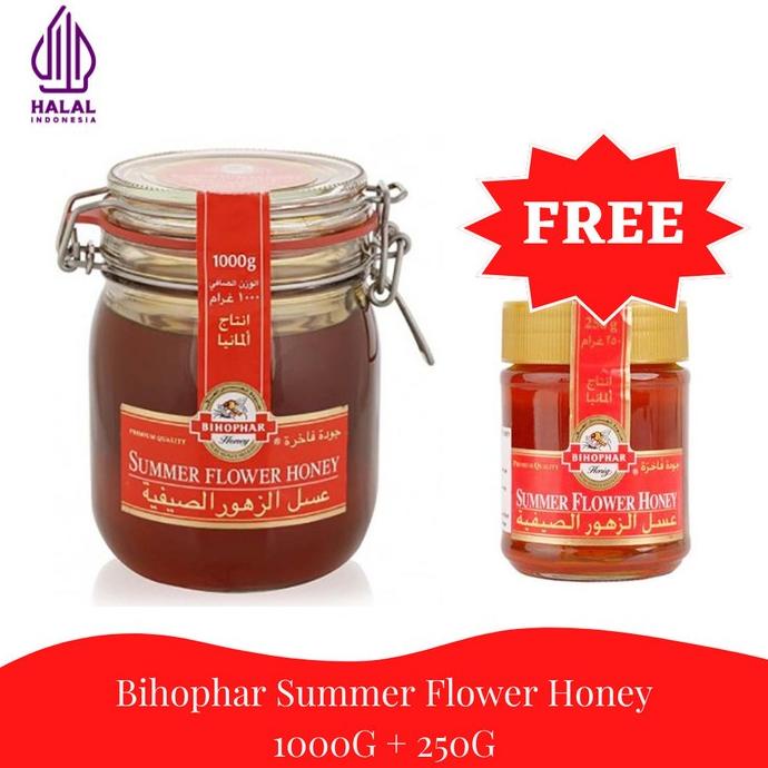 

MADU TERLARIS (FREE 250GR) BIHOPHAR SUMMER FLOWER HONEY / MADU 1000GR SALE EL09I09A82L