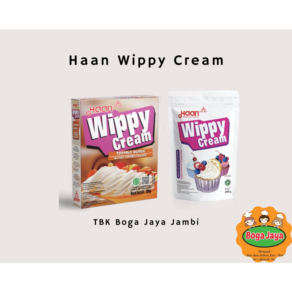 

HAAN WIPPY CREAM/WHIPPED CREAM 200gr/400gr