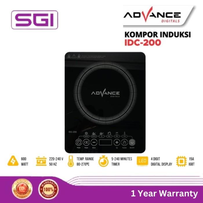 ADVANCE Kompor Induksi Listrik IDC200 Touchscreen Induction IDC-200