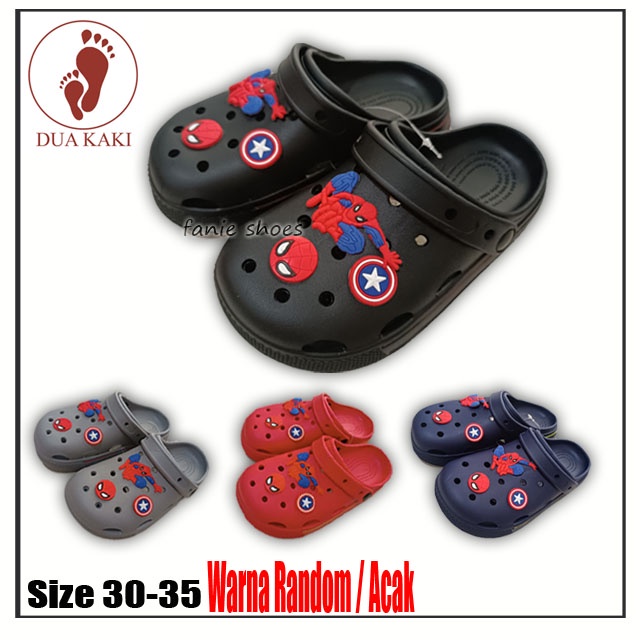 Dua Kaki 231 Size 30-35 Sandal Baim Bakpao Selop KaretKarakter Anak Laki