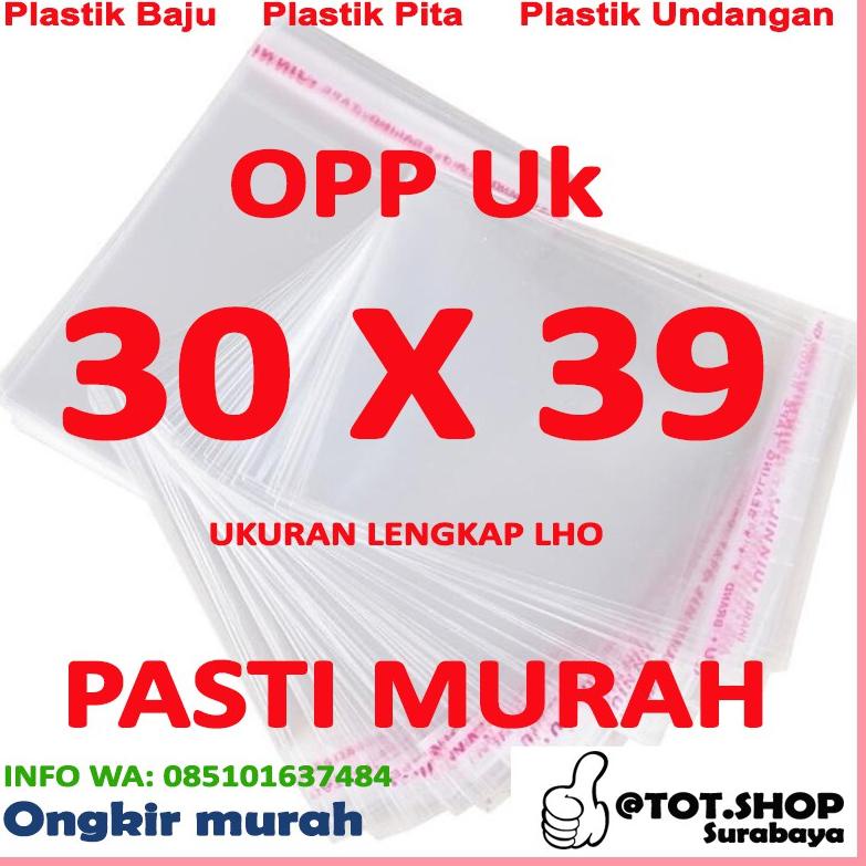 

12.12 Product HOT OPP LEM PLASTIK KACA 30 X 39 DVD,Bakery,Undangan,Roti,Amplop,Angpao (Isi 100 Lembar) murah