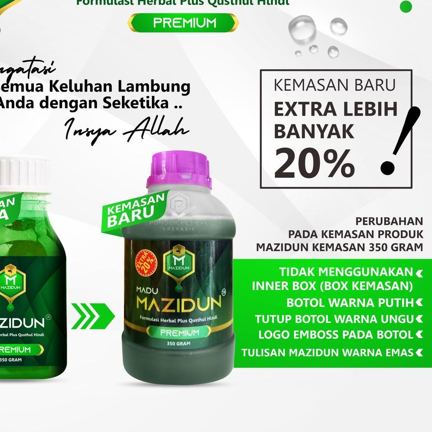 

Mazidun Madu Hijau Obat Lambung Plus Qusthul Hindi Premium 350 gr ~