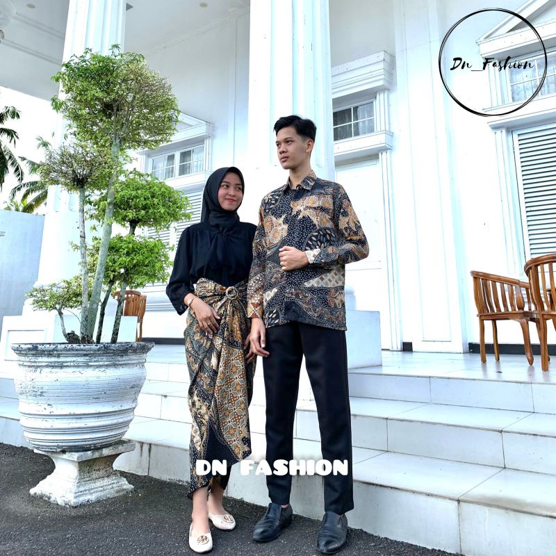 MOTIF SR GOLD/KEMEJA BATIK/COUPLE KEMEJA BATIK/KEMEJA BATIK ANAK/ROK LILIT BATIK/ROK PLISKET BATIK/TERLARIS