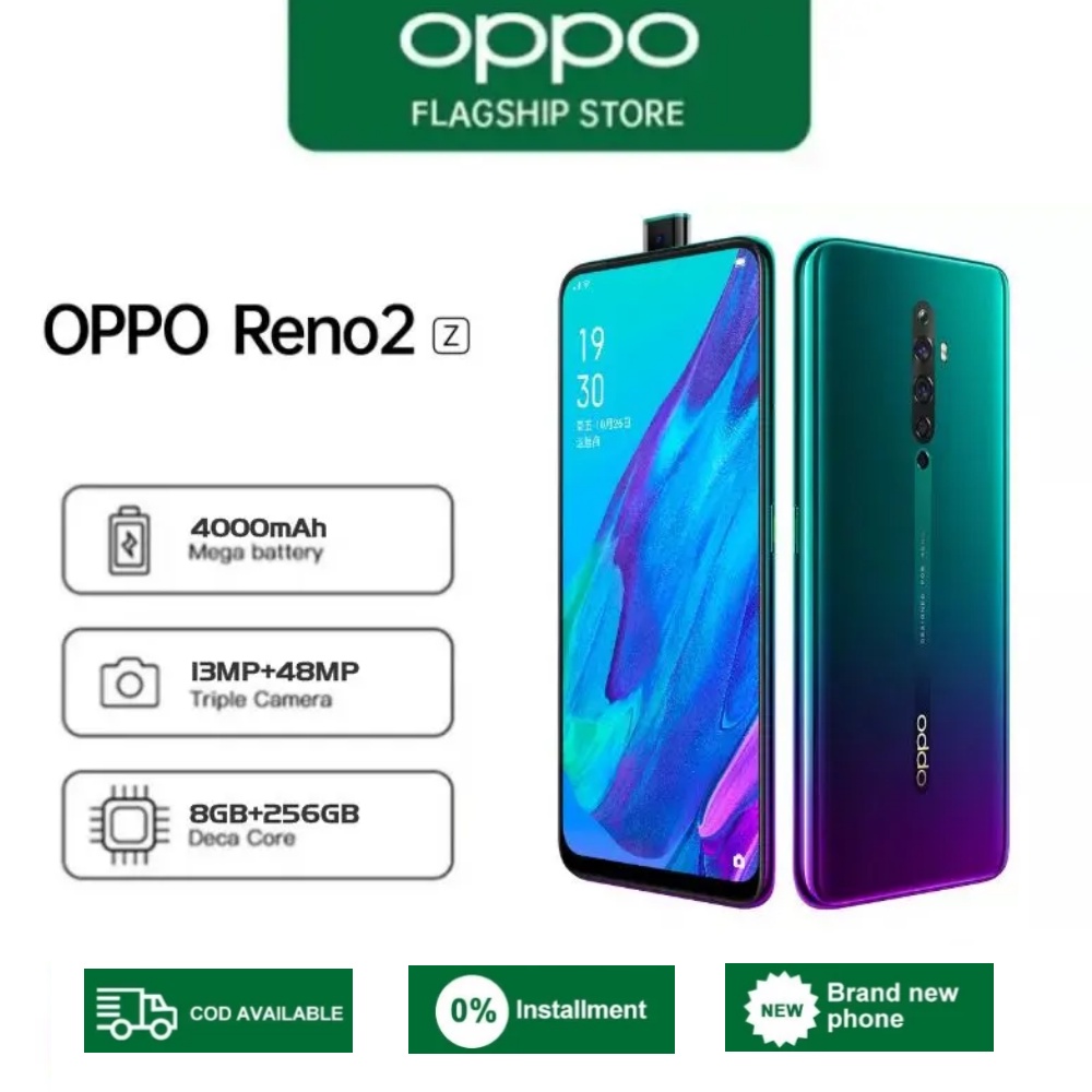 2023 hp murah Original Garansi Resmi OPPO Reno2 Z ram 8/256GB Layar Full 6.53inci 4000mAh Ultra HD Kamera android 4g Smartphone murah terbaru