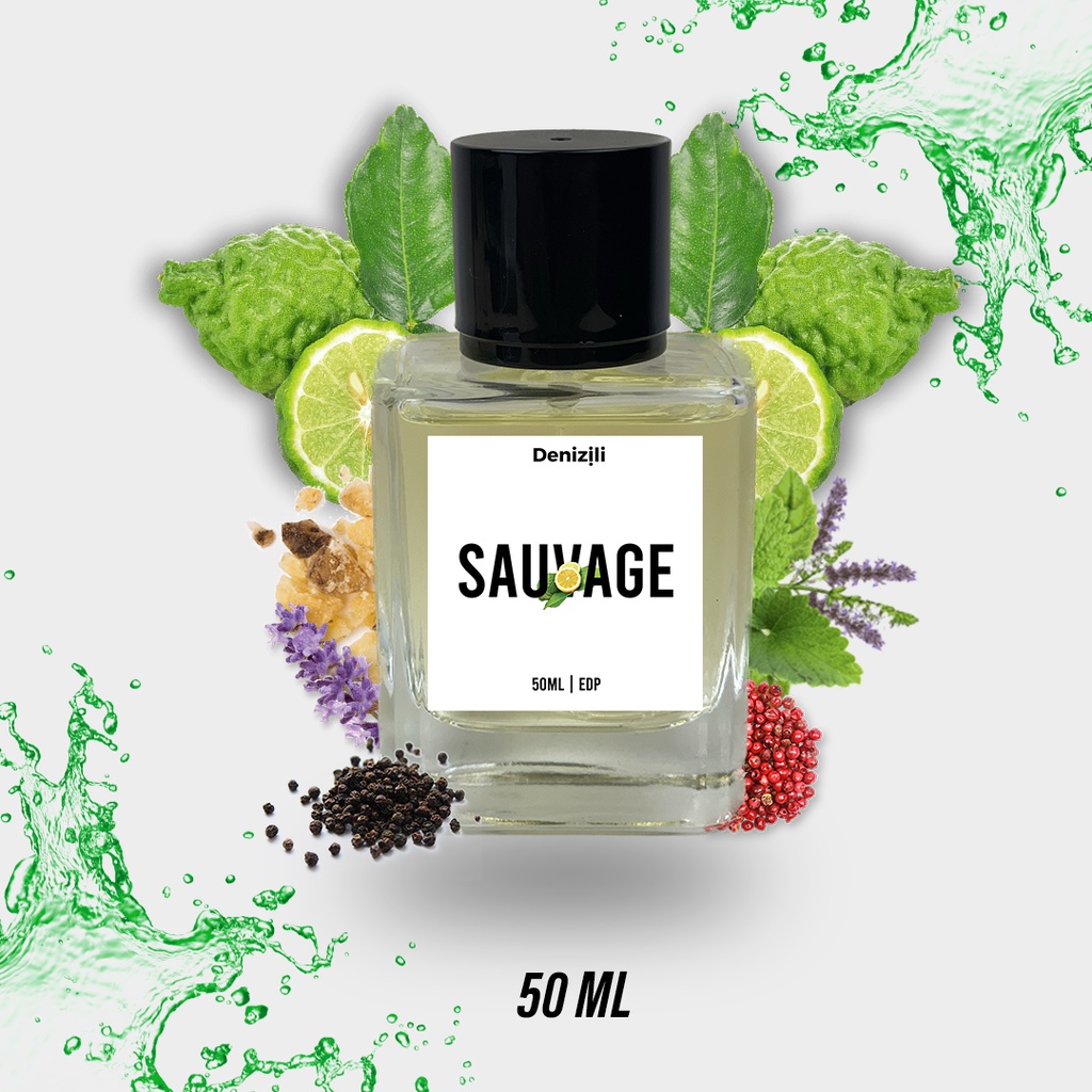 SAUVAGE Denizili Parfume Unisex Parfum Wanita Parfum Cowok Extrait De Parfume Minyak Wangi Tahan Lam