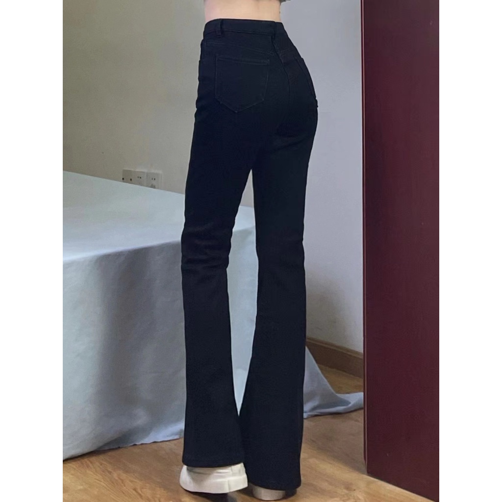 New skinny jeans wanita high waist jeans hitam kekinian terbaru korean style import