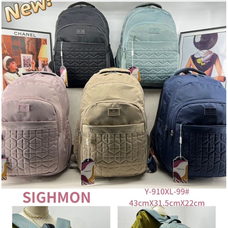 TAS SIGHMON RANSEL WANITA IMPORT ORI COD UKURAN JUMBO